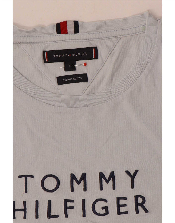 Tommy Hilfiger Herre grafisk T-shirt top mellemgrå bomuld