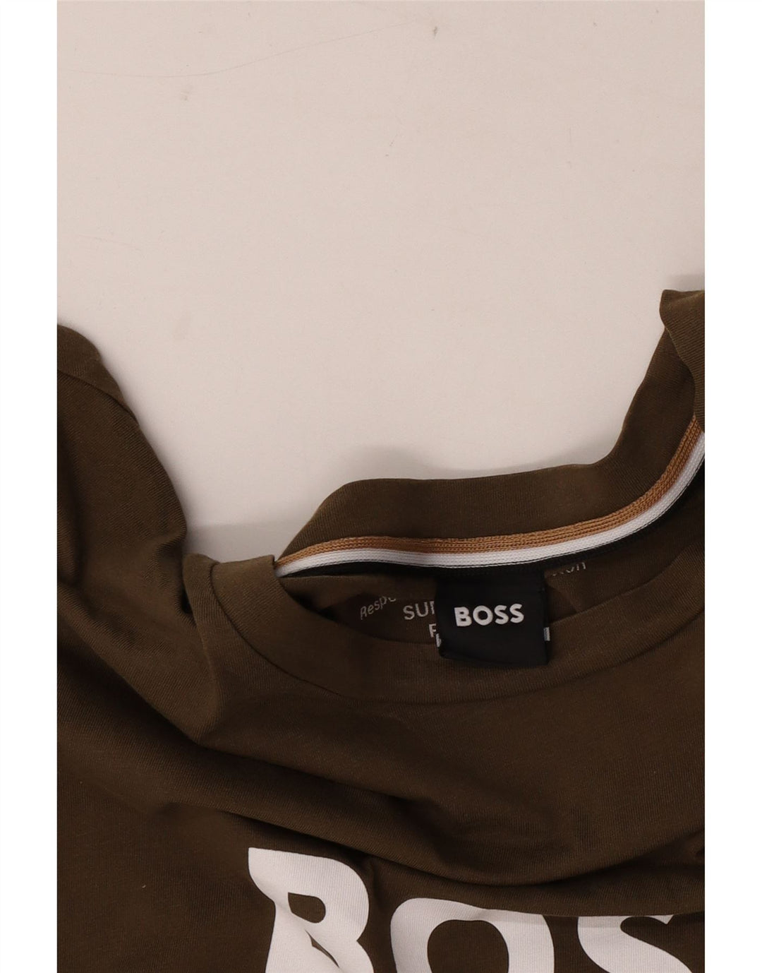 Hugo Boss Herre grafisk T-shirt Top Medium Khaki