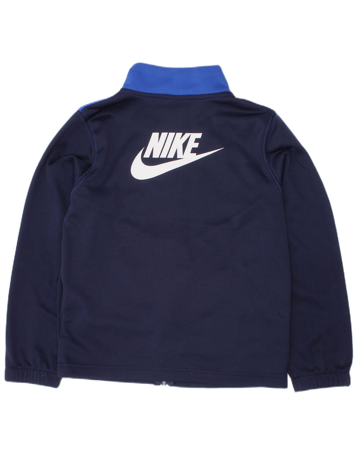 Nike Træningsdragt Topjakke til drenge 6-7 år Large Navy Blue Colourblock