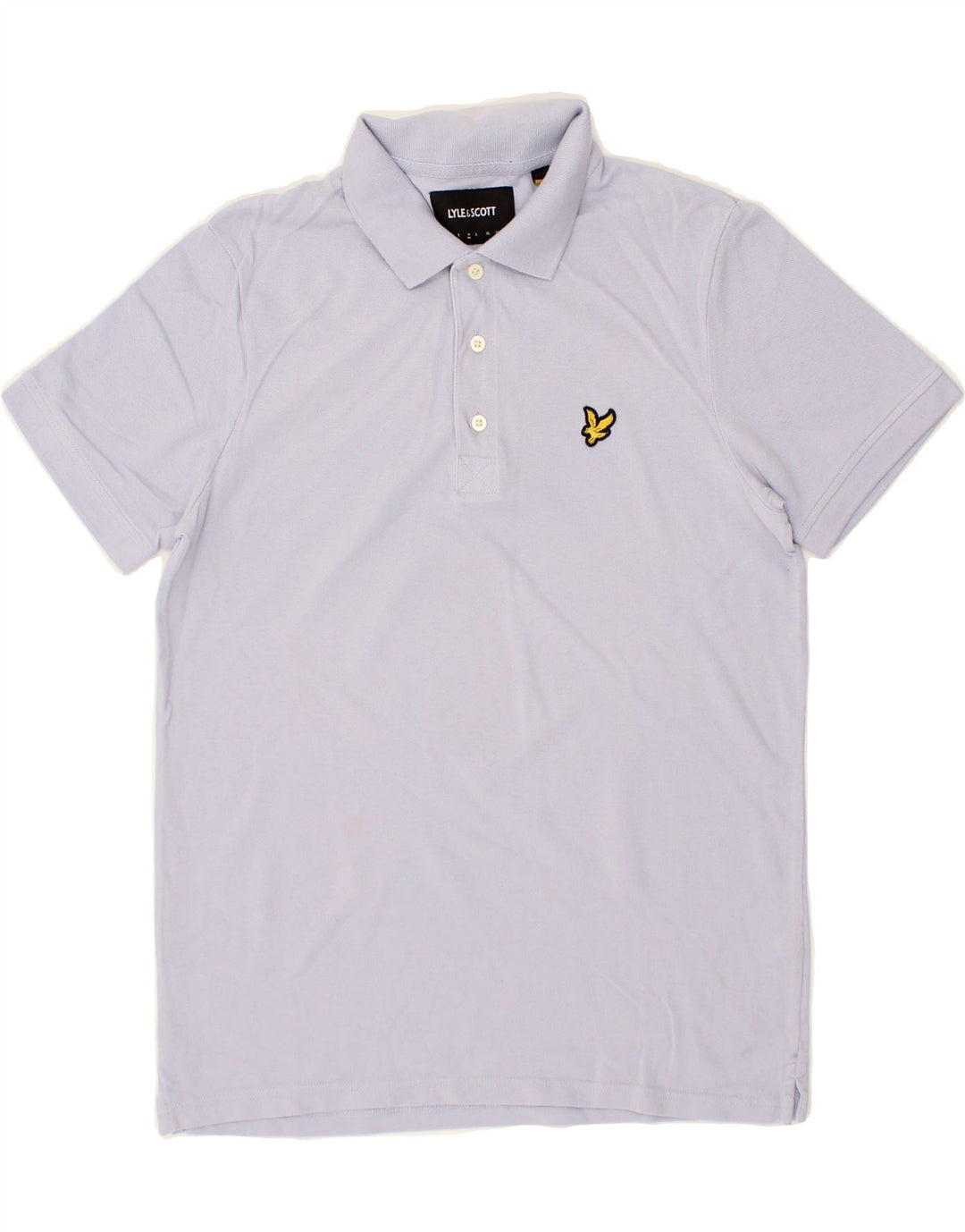 LYLE & SCOTT Mens Polo Shirt Medium Purple Cotton Vintage Lyle & Scott and Second-Hand Lyle & Scott from Messina Hembry 