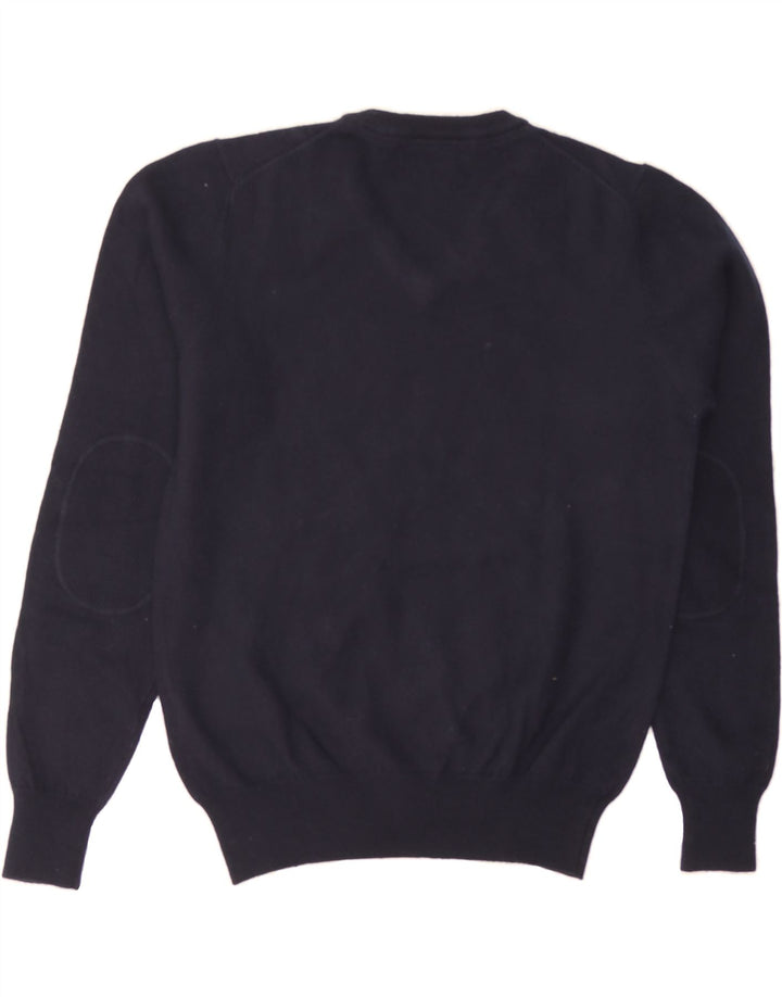 PEUTEREY Mens V-Neck Jumper Sweater XS Navy Blue Cotton Vintage PEUTEREY and Second-Hand PEUTEREY from Messina Hembry 