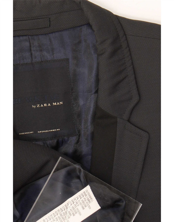 Zara Blazerjakke til mænd med 2 knapper EU 54 XL Grå Polyester