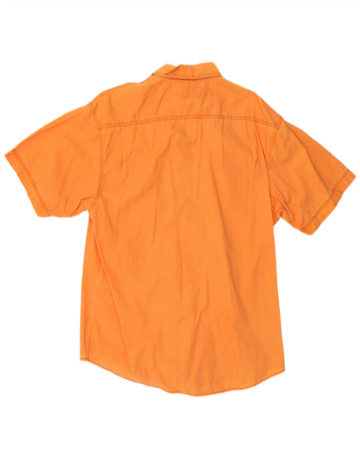 Wrangler Kortærmet Herreskjorte Medium Orange Bomuld