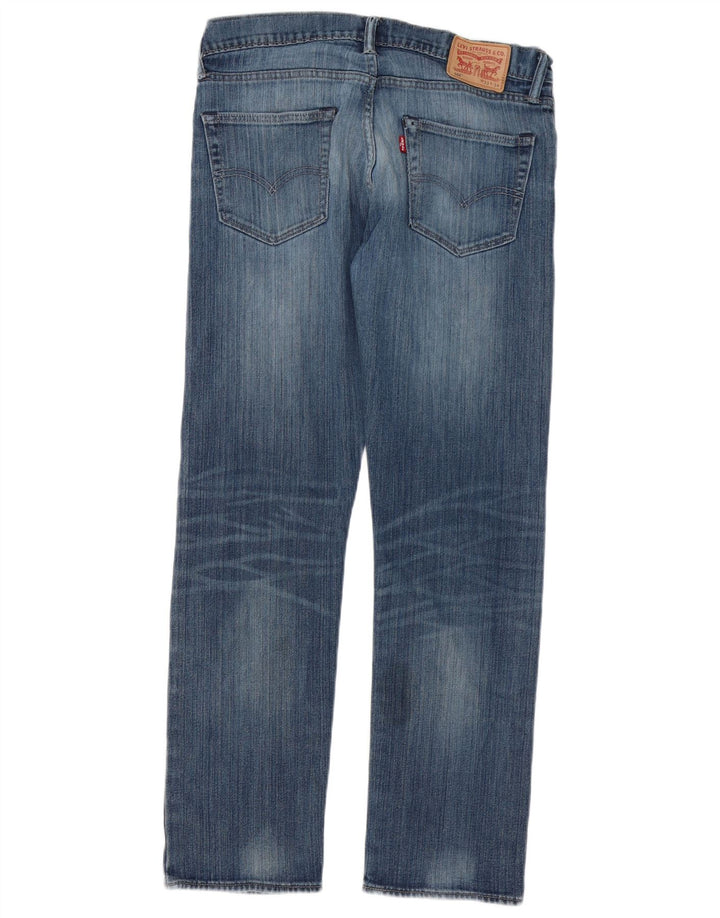 Levi's Herre 504 lige jeans W33 L30 Blå