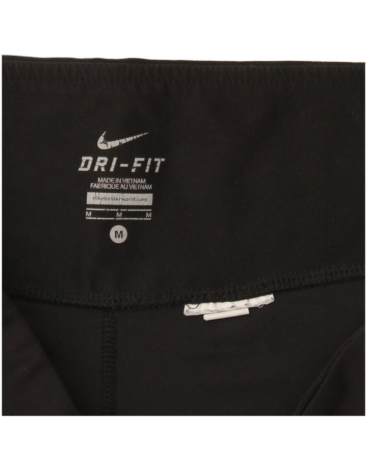 Nike Dame Dri Fit træningsdragt Bukser UK 14 Medium Sort