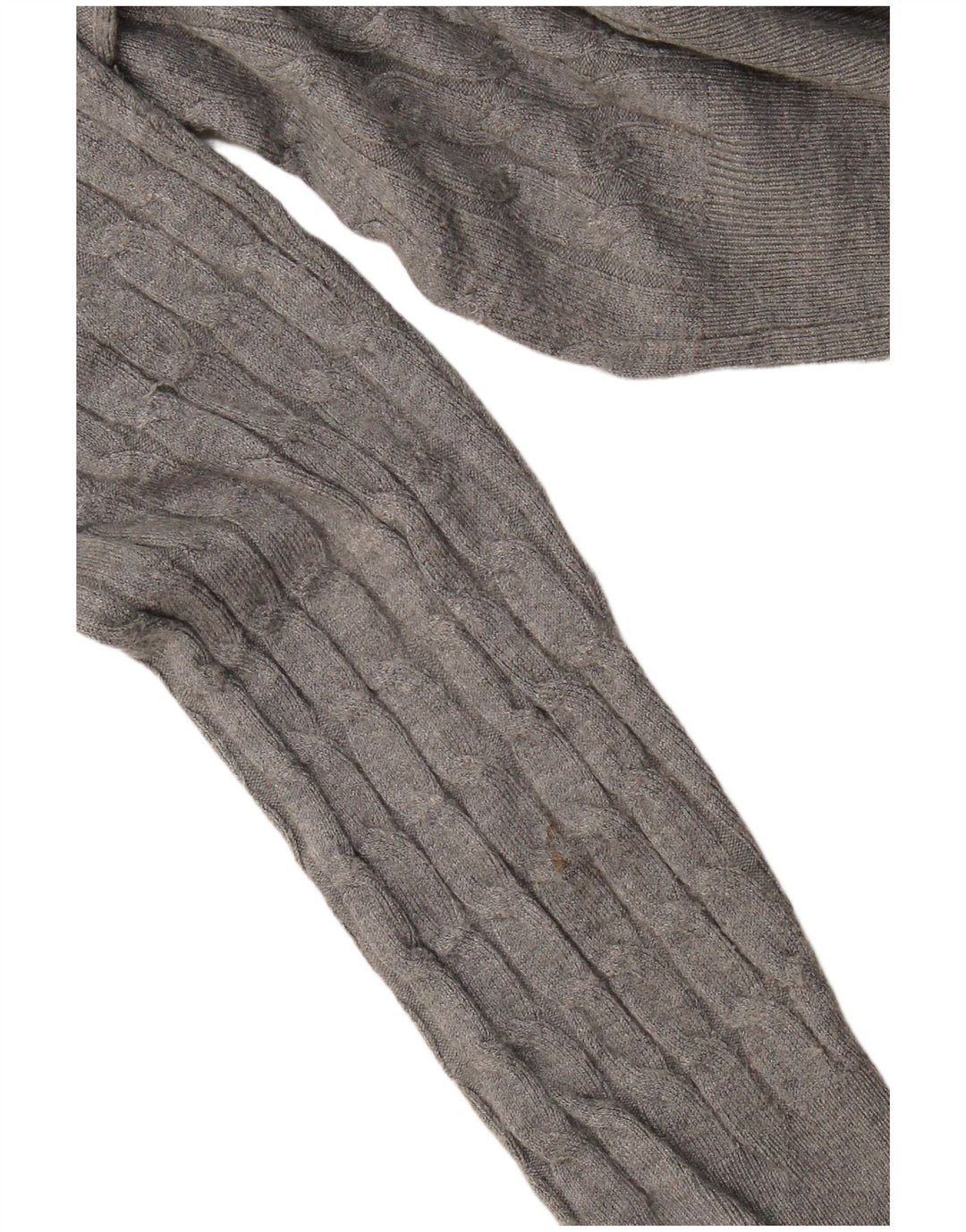 Zara Herre sweater med rund hals, mellemgrå viskose