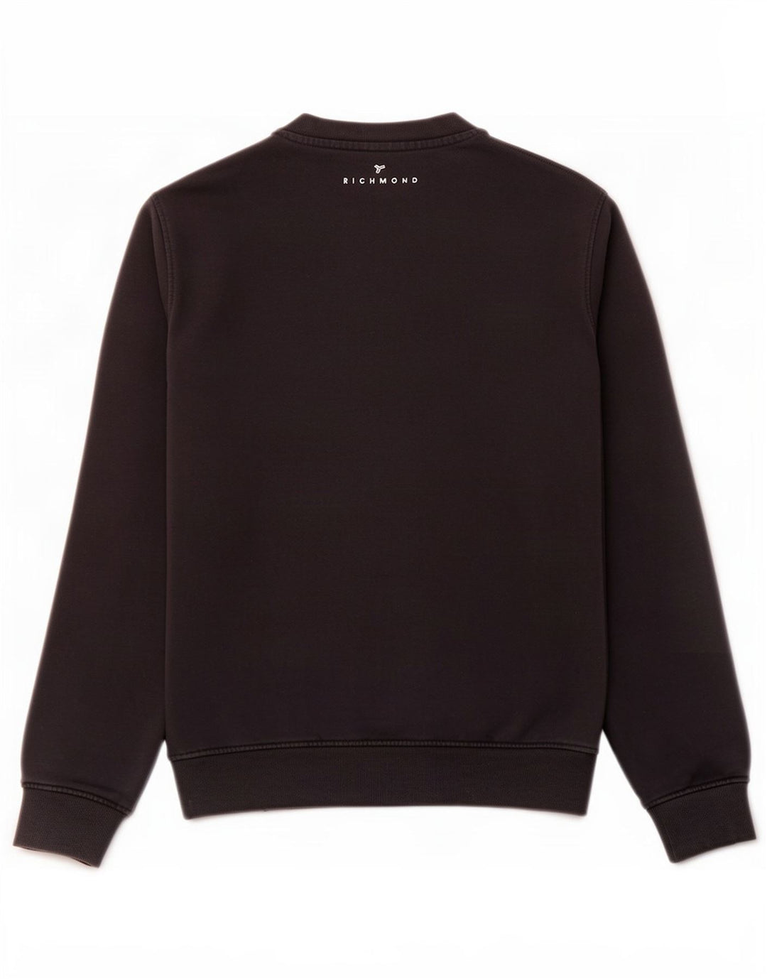 Richmond Herre Grafisk Sweatshirt Jumper Medium Sort Bomuld
