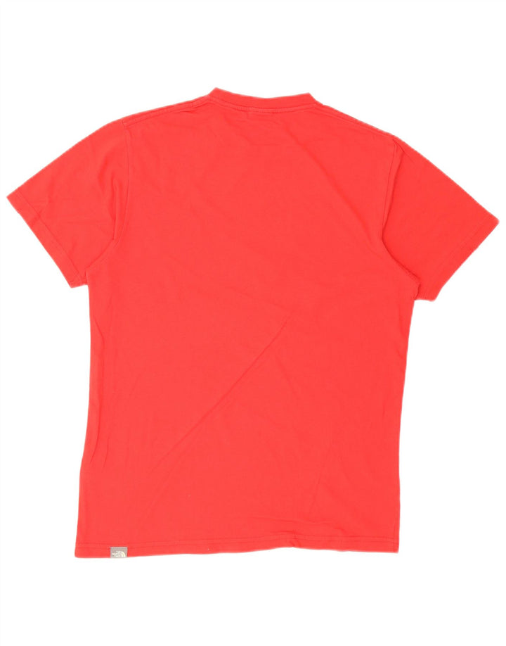 THE NORTH FACE Herre grafisk T-shirt Top Lille rød bomuld