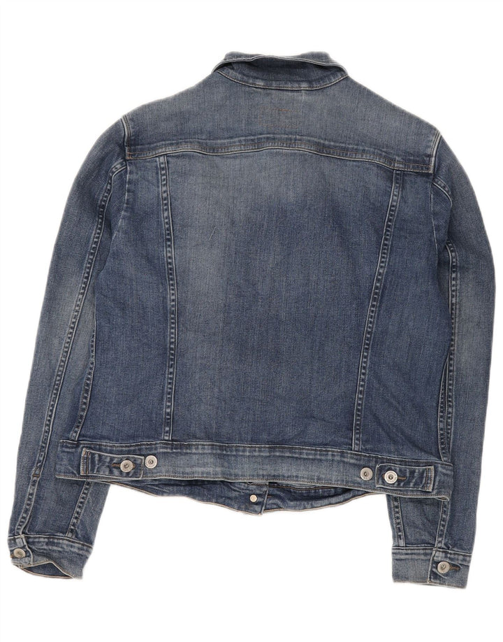 LEVI'S Dame Crop denimjakke UK 18 XL Blå Bomuld