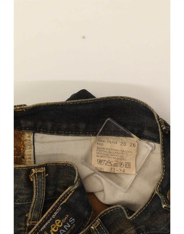 Lee Herre REED Bootcut Jeans W33 L34 Marineblå Bomuld