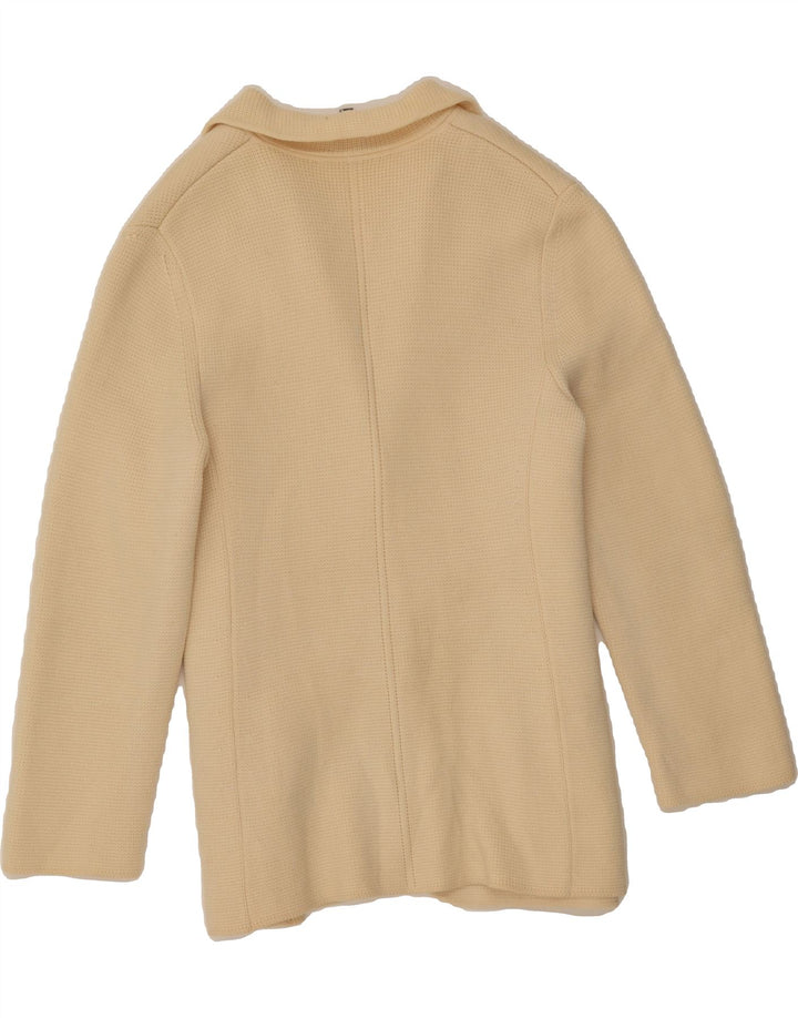 MILLA Womens 1 Button Blazer Jacket UK 16 Large Beige New Wool Vintage MILLA and Second-Hand MILLA from Messina Hembry 