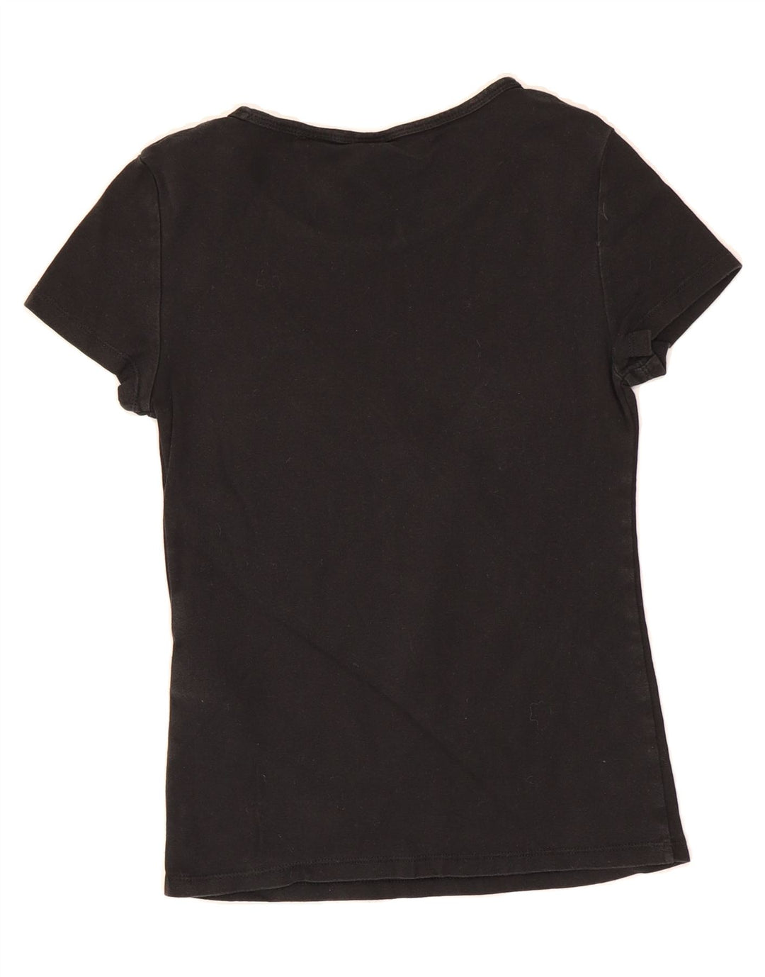 LEVI'S Womens T-Shirt Top UK 8 Small Black Cotton Vintage Levi's and Second-Hand Levi's from Messina Hembry 