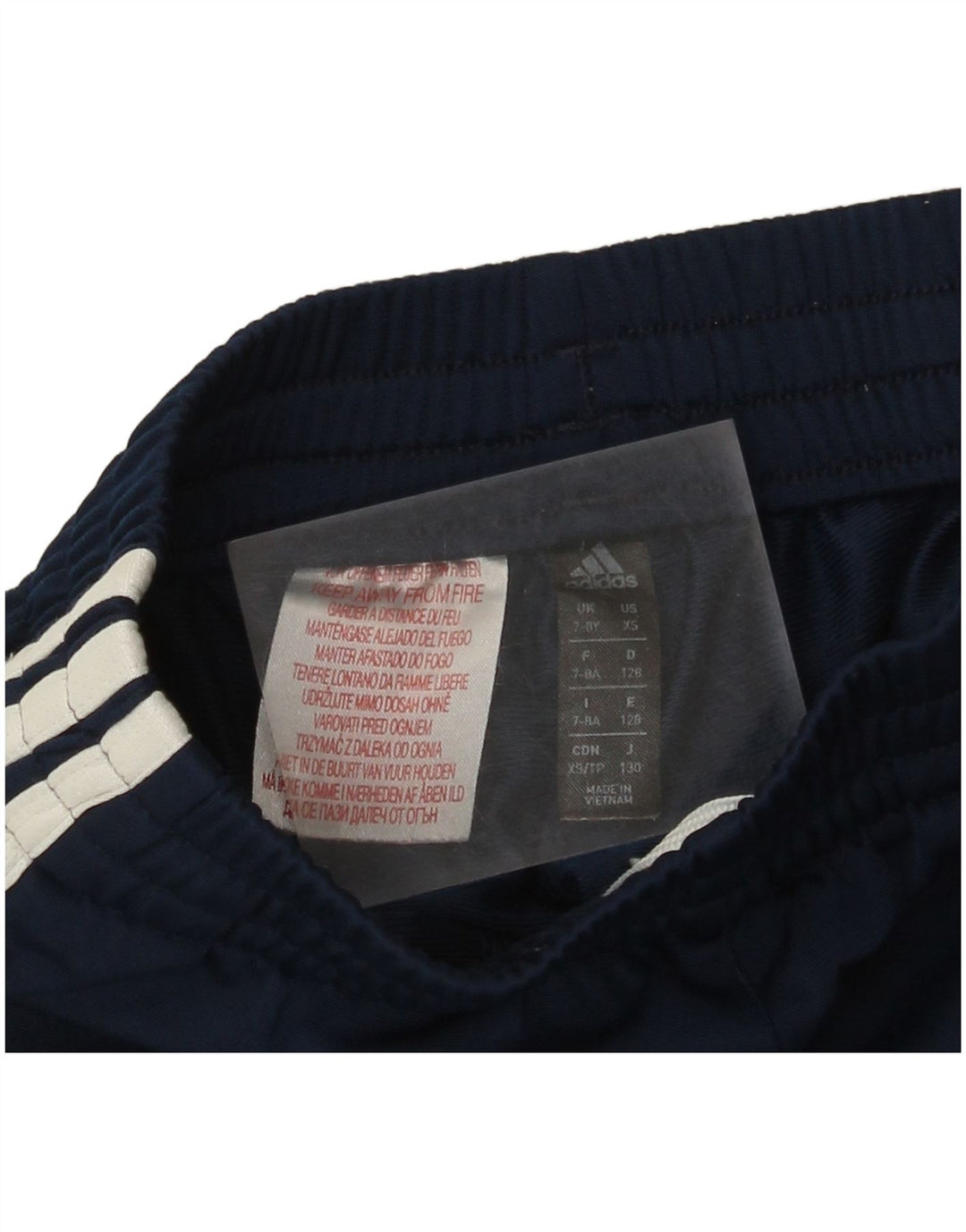 Adidas Drenge Træningsdragt Bukser Joggers 7-8 År Marineblå Polyester
