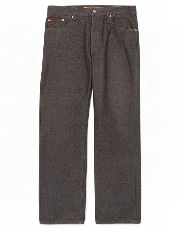 Lee Straight Jeans til mænd W35 L29 Grå bomuld