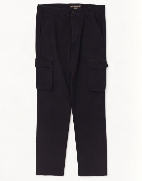 French Connection Straight Cargo bukser til mænd Small W32 L30 Navy Blue
