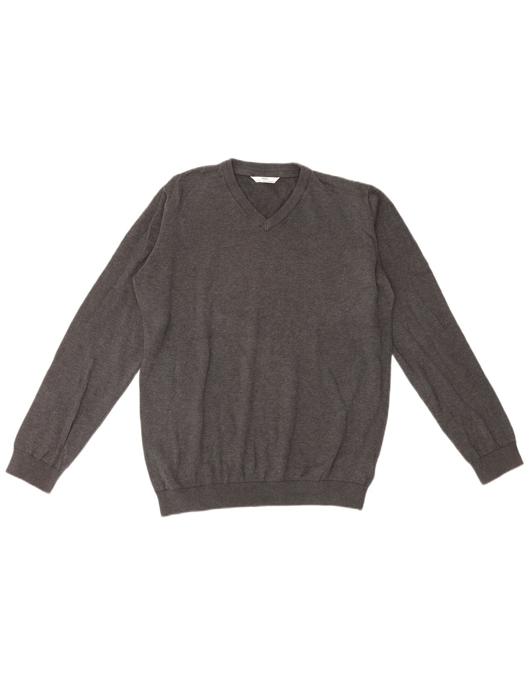 Marks & Spencer Boys V-hals sweater 15-16 år Grå bomuld