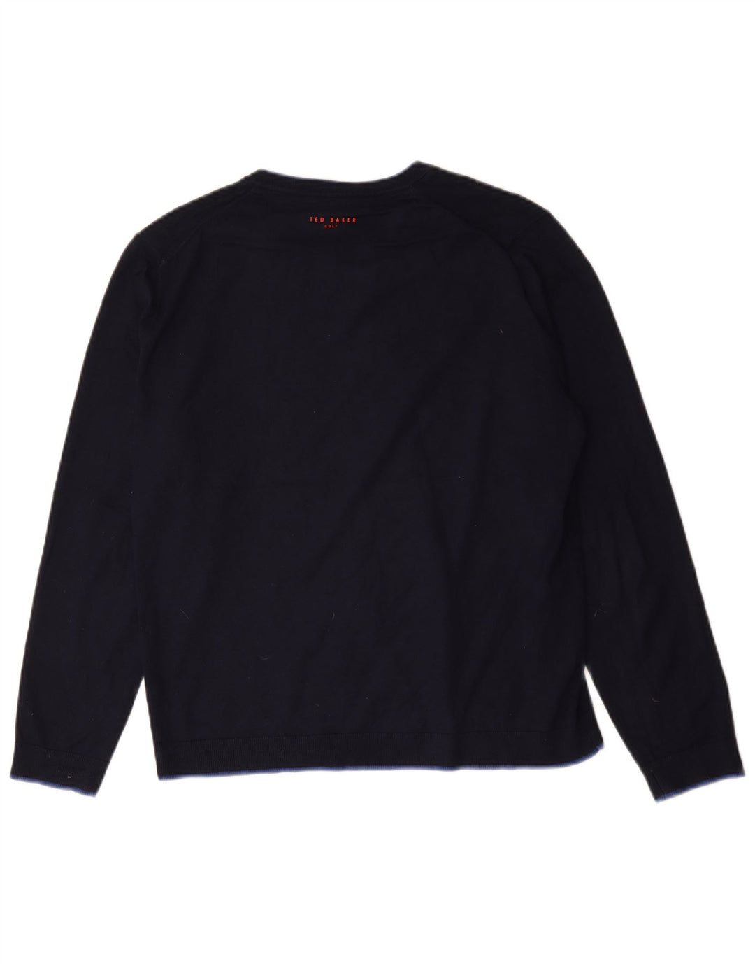 Ted Baker Herre V-hals sweater str. 4 Large Navy Blue