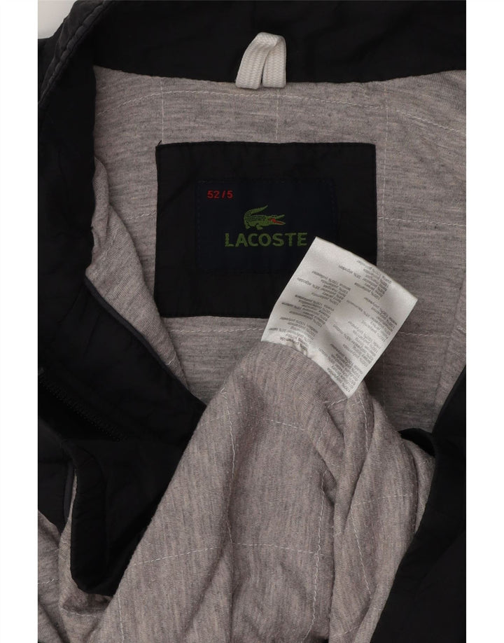 LACOSTE Bomberjakke til mænd str. 5 Large Sort polyamid