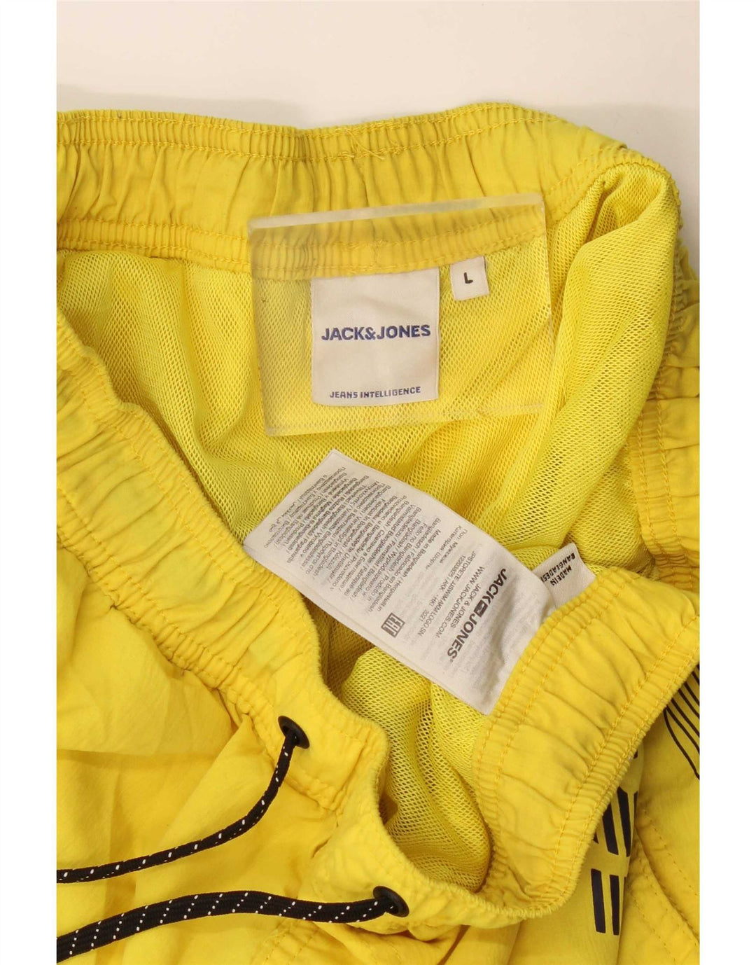 Jack & Jones Herre grafiske svømmeshorts store gule polyester