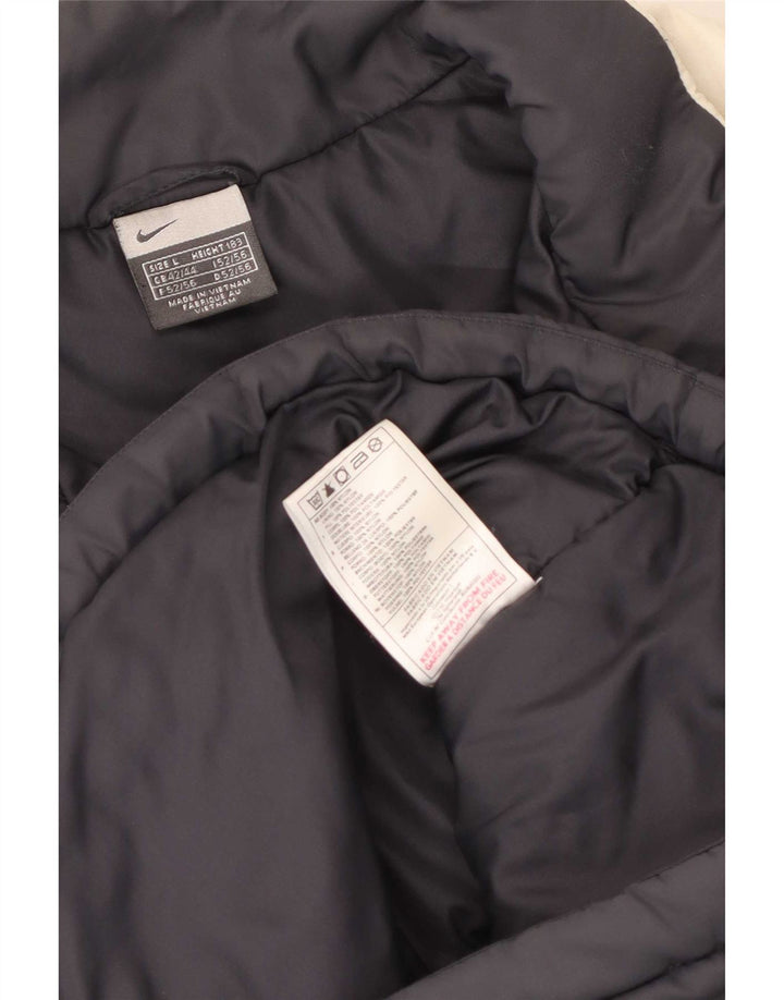 Nike Polstret jakke til mænd UK 40 Large Black Colourblock Nylon
