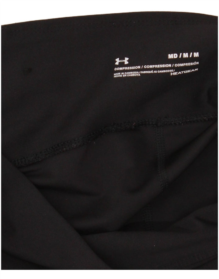 Under Armour Womens Heat Gear Leggings UK 12 Medium Black