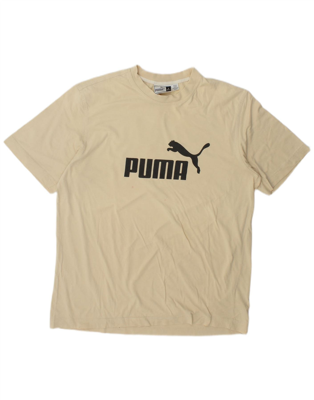 Puma Herre Grafisk T-Shirt Top Stor Beige