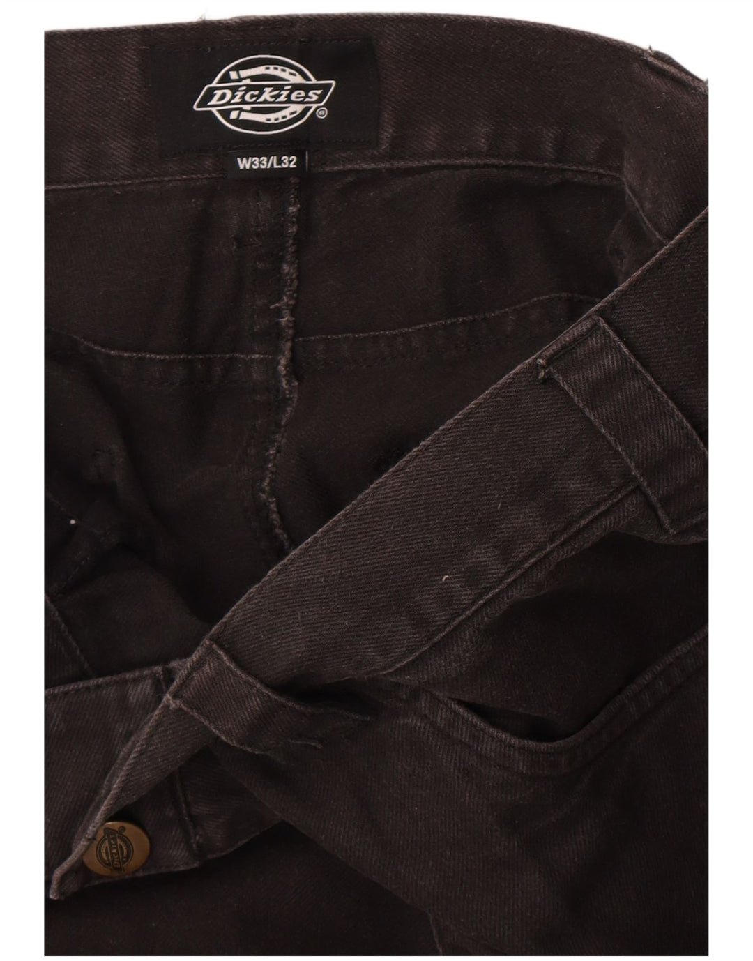 Dickies Straight Cargo bukser til mænd W33 L32 Sort
