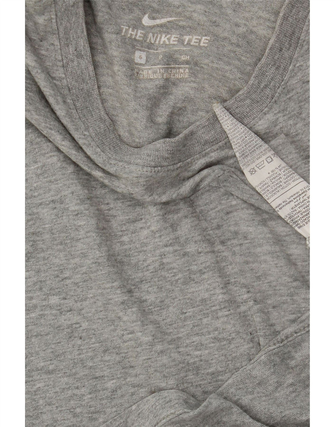 NIKE Womens T-Shirt Top UK 10 Small Grey Cotton Vintage Nike and Second-Hand Nike from Messina Hembry 