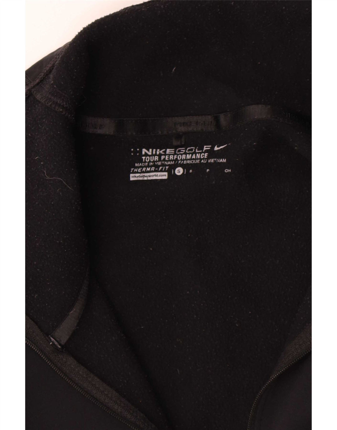 Nike Therma-Fit træningsdragt topjakke UK 10 Lille sort polyester