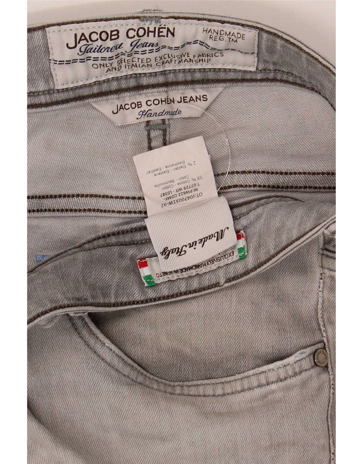 Jacob Cohen Herre Slim Jeans W34 L30 Grå Bomuld
