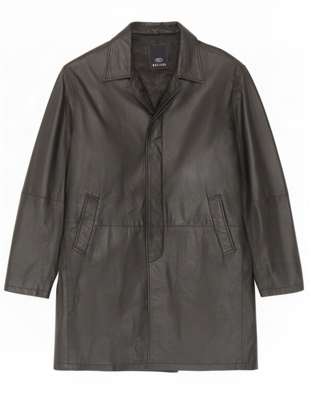 Matinee Herre Læderfrakke UK 44 2XL Sort