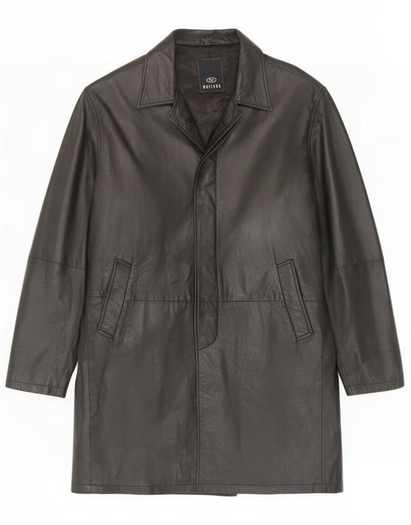 Matinee Herre Læderfrakke UK 44 2XL Sort