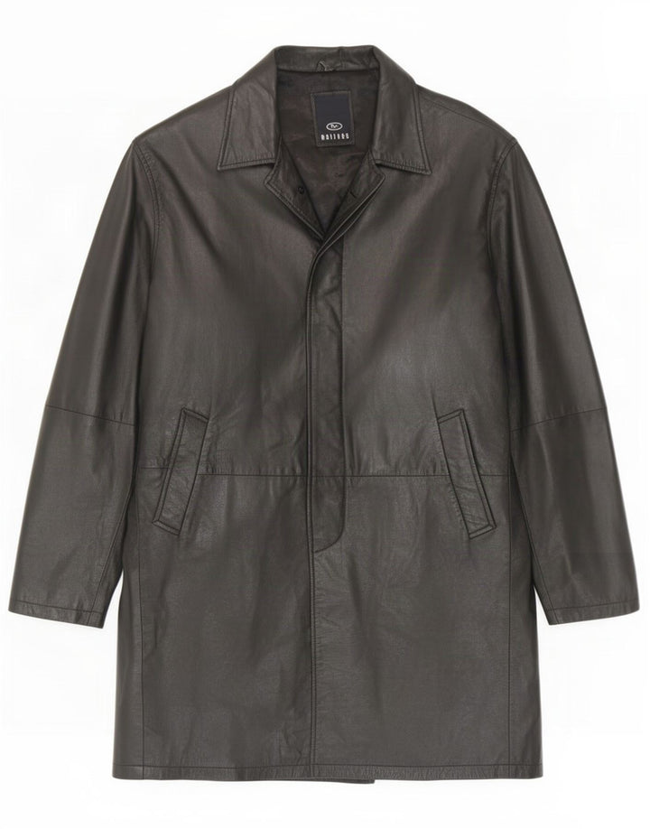 Matinee Herre Læderfrakke UK 44 2XL Sort