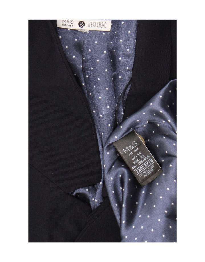 Marks & Spencer Dame Alexa Chung Blazer Jacket UK 14 Large Navy Blue