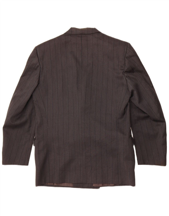 Yves Saint Laurent Herre Blazer Jacket UK 38 Medium Grå Stribet