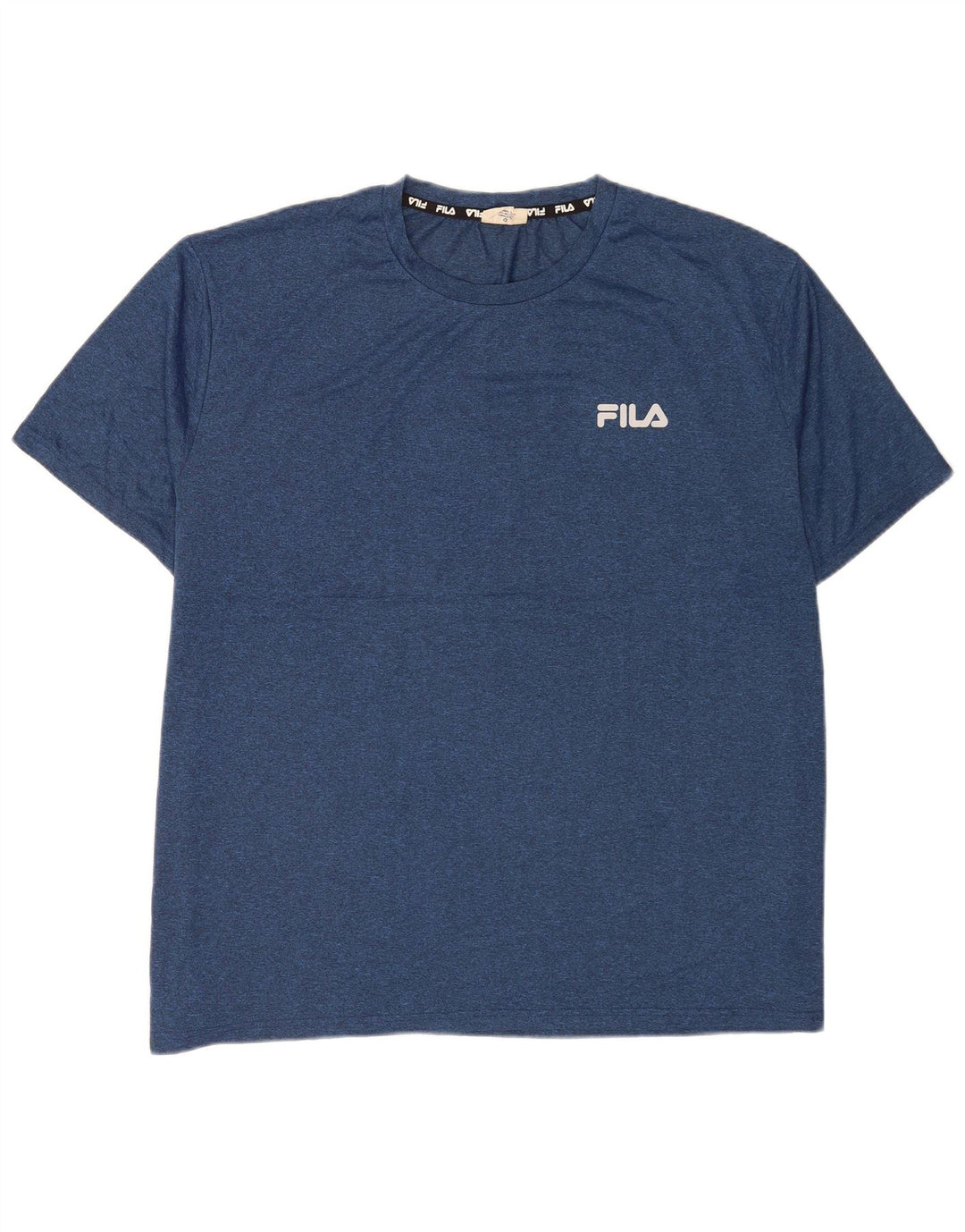 Fila Herre T-Shirt Top 4XL Navy Blue Polyester