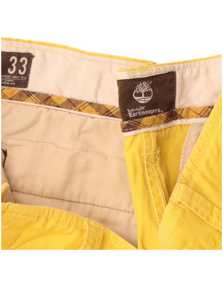 Timberland Mens Earthkeepers Chino Shorts W33 Medium Yellow