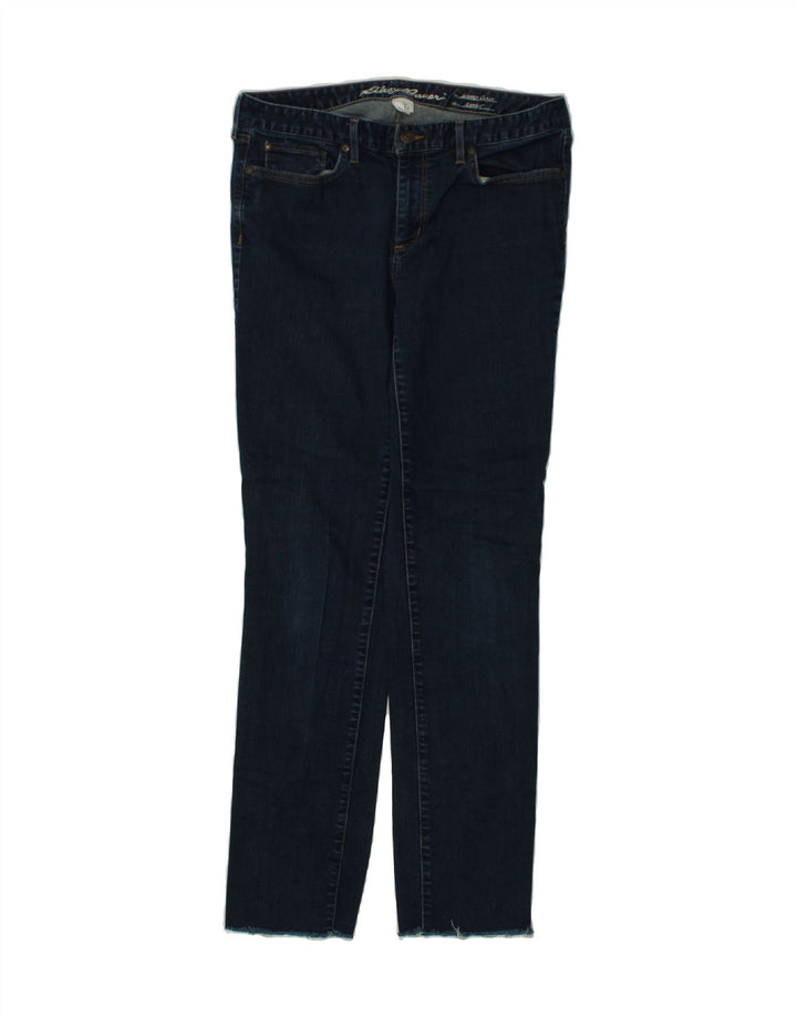EDDIE BAUER Womens Straight Jeans US 12 Large W32 L32 Navy Blue Vintage Eddie Bauer and Second-Hand Eddie Bauer from Messina Hembry 
