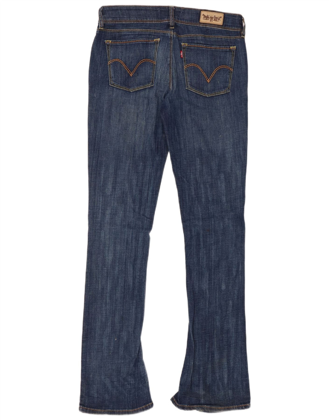 LEVI'S Dame 472 Bootcut-jeans med lav talje W31 L34 Blå Bomuld