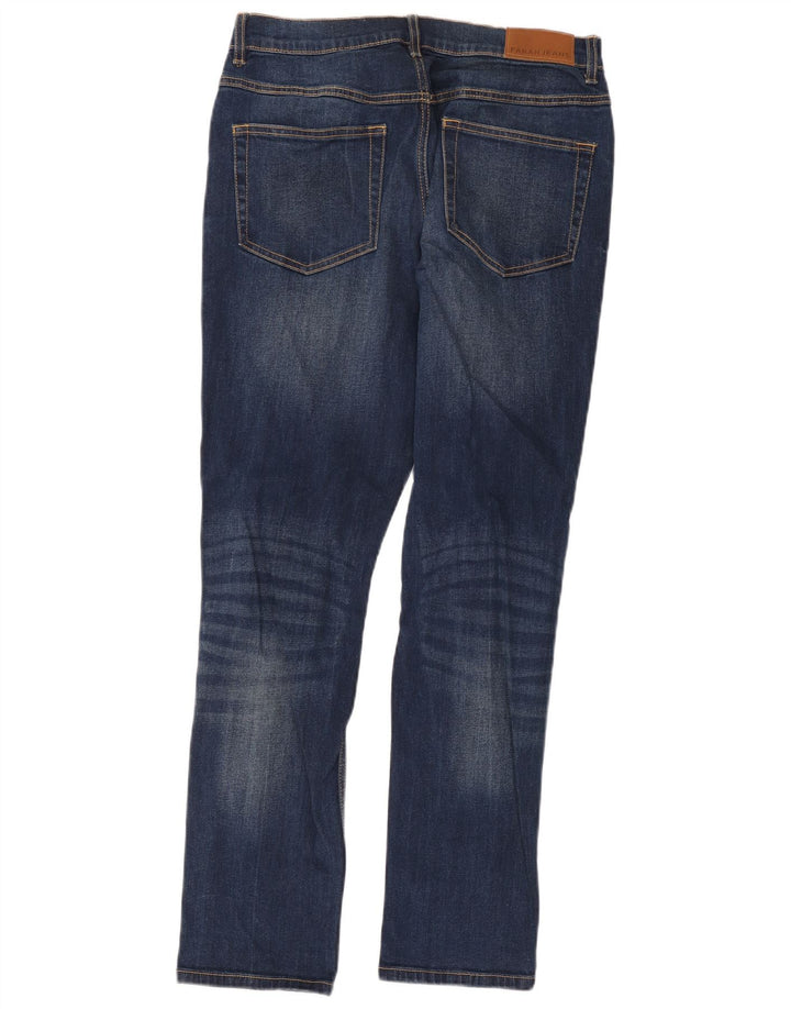 Farah Straight Jeans til mænd W30 L32 Marineblå bomuld