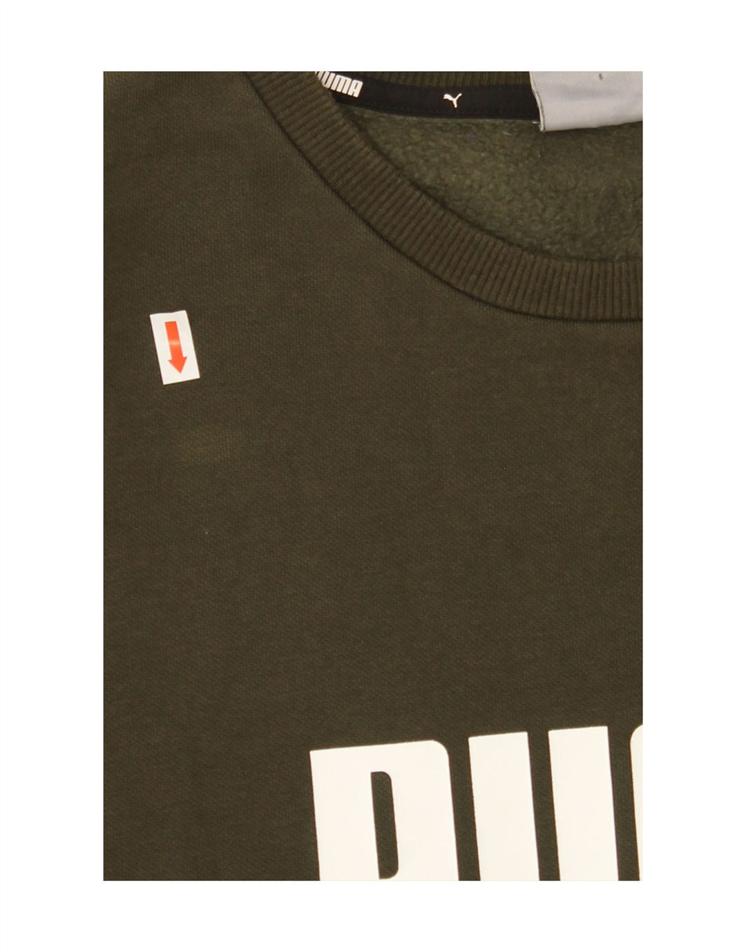 PUMA Mens Graphic Sweatshirt Jumper Large Green Cotton Vintage Puma and Second-Hand Puma from Messina Hembry 