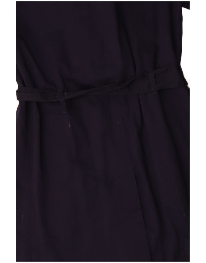 Marks & Spencer Trench Coat til kvinder UK 14 Mellem marineblå bomuld