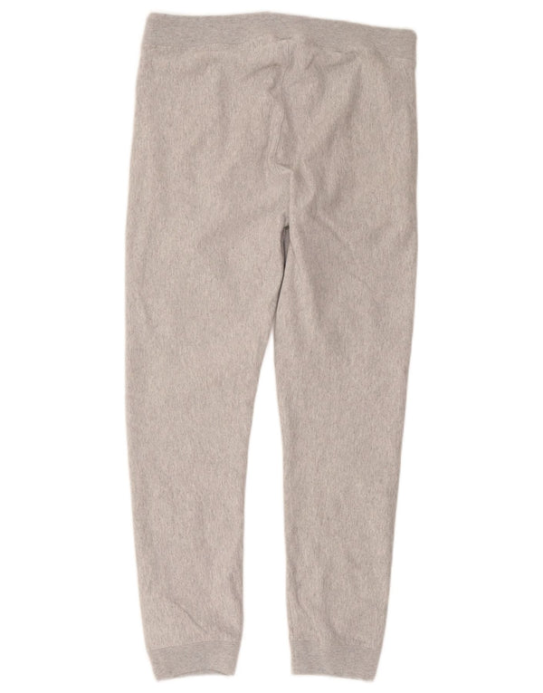 Champion Womens Reverse Weave Tracksuit Trousers Joggers UK 14 Medium Grey