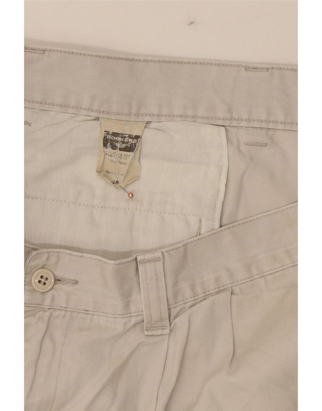 DOCKERS Mens Pegged Chino Shorts W36 Large Grey Cotton Vintage Dockers and Second-Hand Dockers from Messina Hembry 