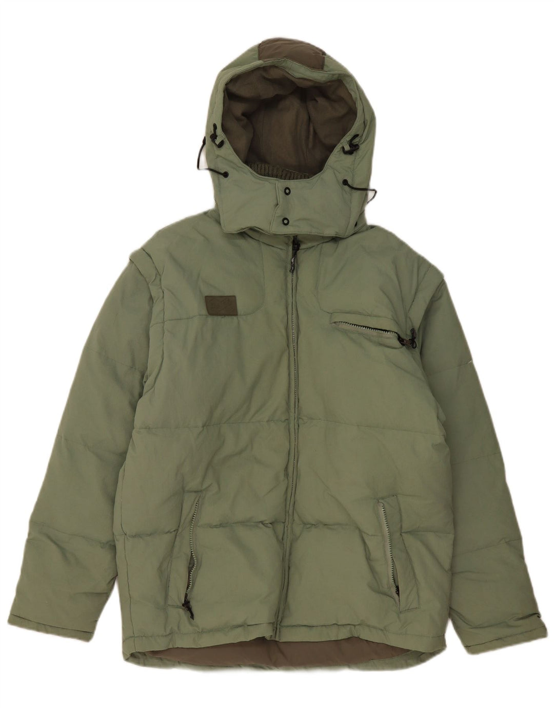 Fila Herre Hættetrøje Loose Fit Polstret Jakke UK 36 Lille grøn polyester