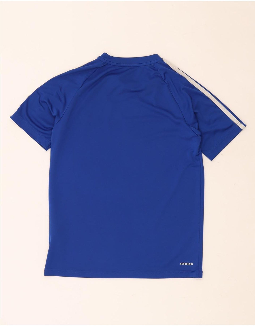 ADIDAS Boys Aeroready T-Shirt Top 13-14 År Blå Polyester