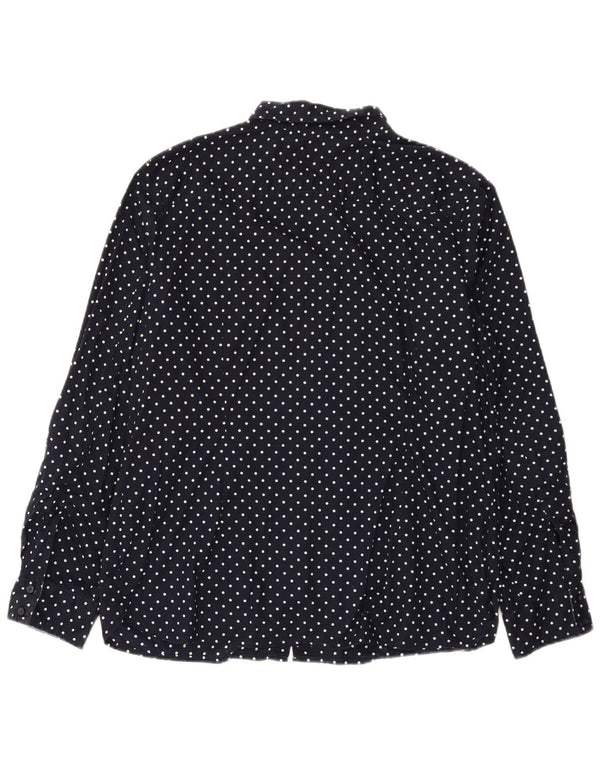 Tommy Hilfiger Dame Classic Fit skjorte 2XL marineblå plettet bomuld