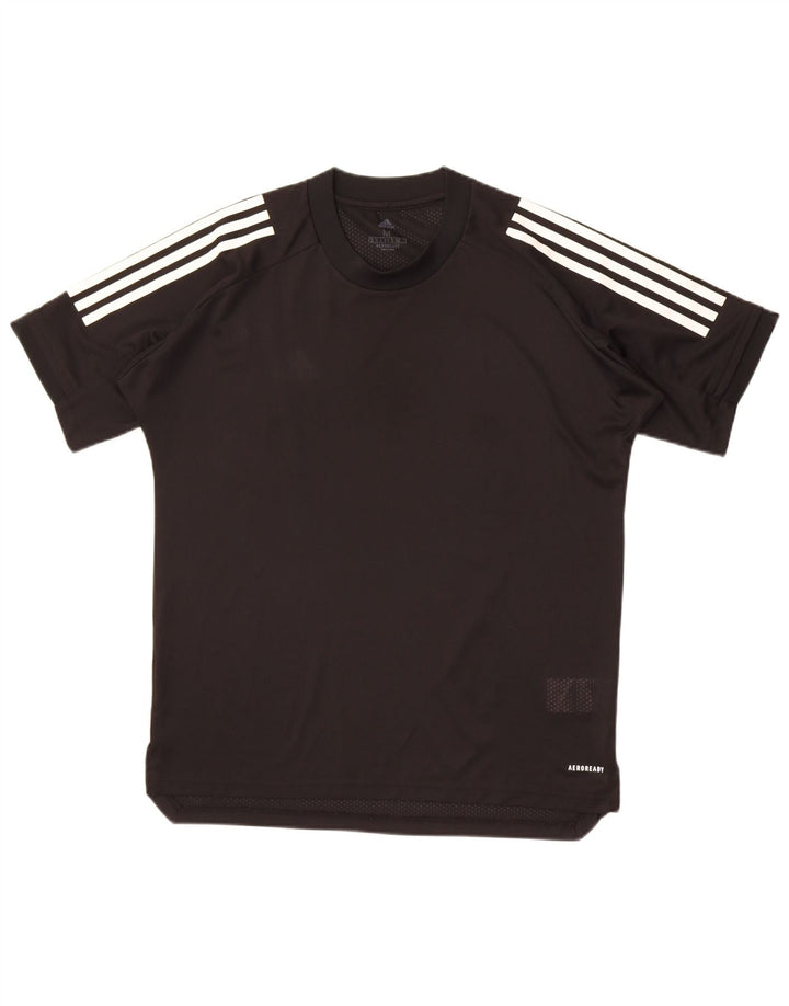 Adidas Herre Aeroready T-Shirt Top Medium Sort Polyester