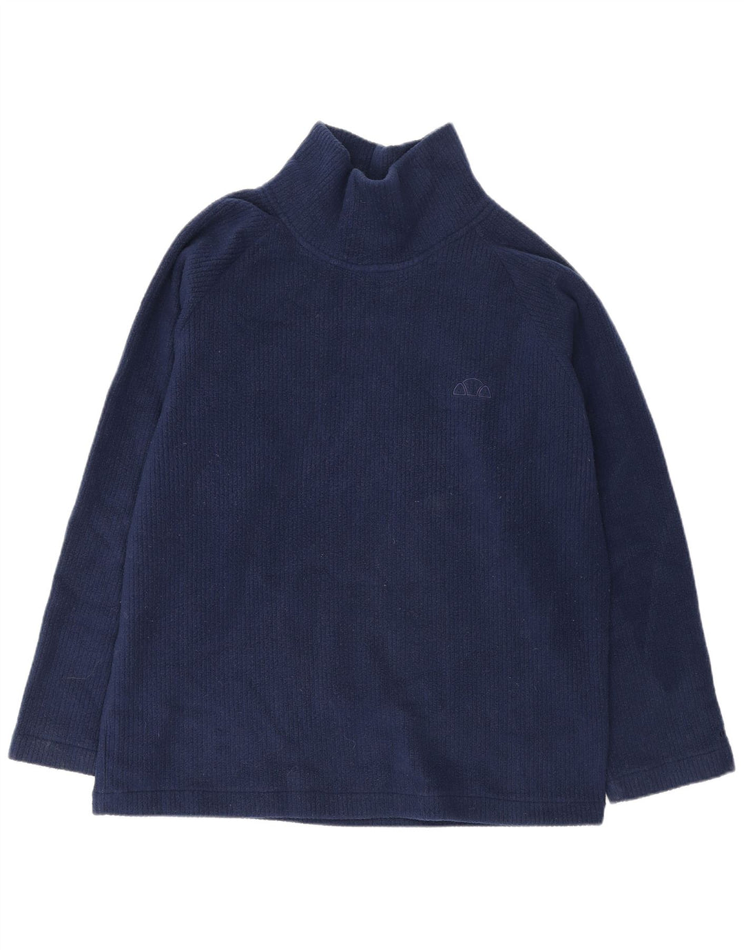 Ellesse Dame Oversized Fleece Jumper UK 16 Large Navy Blue Polyester