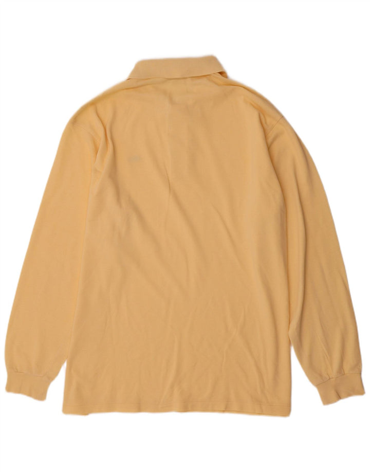 Lacoste Langærmet Polo Shirt til mænd Størrelse 7 2XL Gul Bomuld